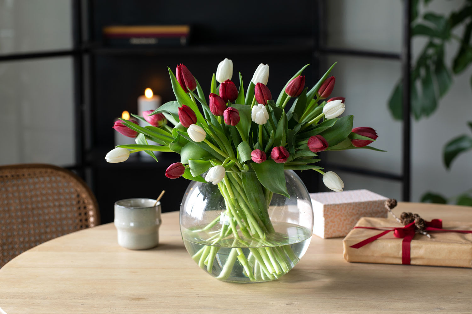 Bukett med tulipaner 